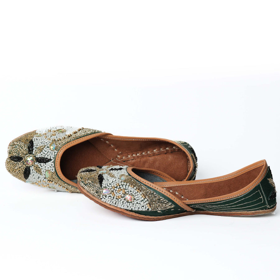 Beads Work Ethnic Punjabi Jutti
