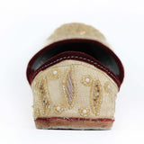 Golden Beads Handwork Punjabi Jutti