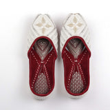 Golden White Handcrafted Punjabi Jutti