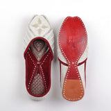Golden White Handcrafted Punjabi Jutti
