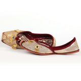 Golden Zari Handcrafted Punjabi Leather Jutti