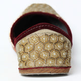 Honeycomb Golden Pearl Punjabi Jutti