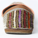 Multicolor Sequin Work Punjabi Jutti