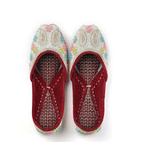 Paisley Design Beads Work Punjabi Jutti