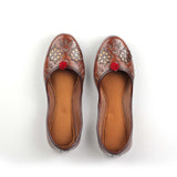 Patchwork Brown Punjabi Jutti