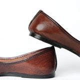Patchwork Brown Punjabi Jutti