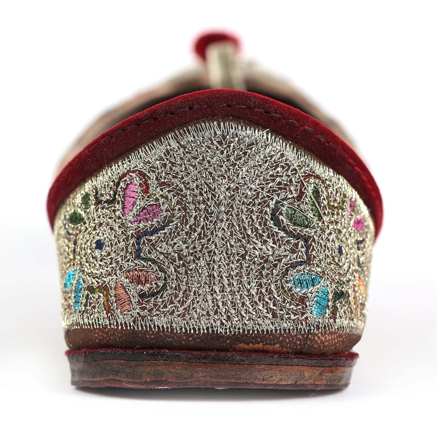 Silver Zari Ginni Royal Punjabi Jutti