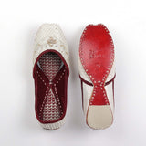 White Pearl Veil Royale Punjabi Jutti