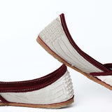 White Pearl Veil Royale Punjabi Jutti