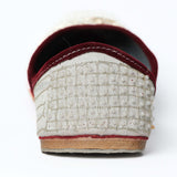 White Pearl Veil Royale Punjabi Jutti