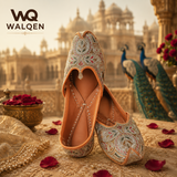 Zari Blossom Tilla Punjabi Leather Jutti