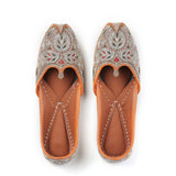 Zari Blossom Tilla Punjabi Leather Jutti