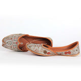 Zari Blossom Tilla Punjabi Leather Jutti